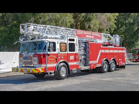 Walk Around of Huntingdon Regional Fire and Rescue's HR 100 Aerial - SO144548