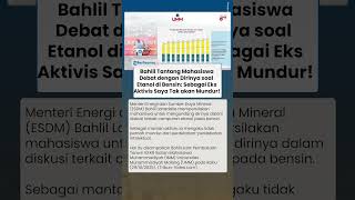 Bahlil Tantang Mahasiswa Debat soal Etanol pada Bensin: Sebagai Eks Aktivis Saya Tak akan Mundur!