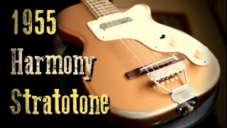 Video thumbnail for Original 1955 Harmony H44 Stratotone by PREMIER GUITARS