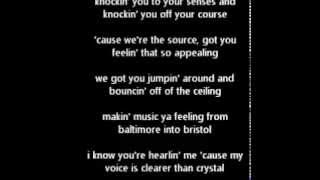 Sounder-The Gorillaz Lyrics on screen