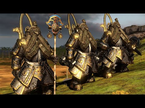 Dwarf Rune Golems - Warhammer 3 Mod Highlight
