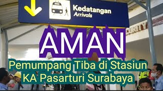 Download lagu Still Safe Even at Midnight | Passenger Arrivals at Pasar Turi Train Station Surabaya mp3
