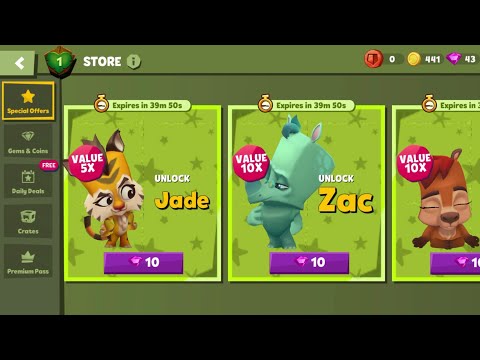 x3 NEW CHARACTERS for 30 GEMS CHEAPEST OFFERS EVER | Zooba