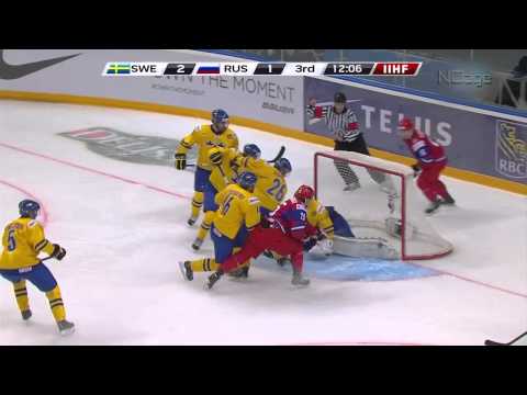 IIHF 2013 World Junior Hockey - Semi final Sweden vs Russia - Highlights