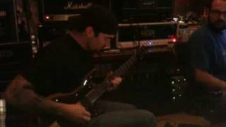 We Are The Fallen - John LeCompt recording a guitar solo on debut album - NRG Studios 11.3.09