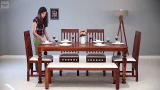 6 Seater Dining Table Set – Buy Best 6 Seater Dining Set Online @ Wooden Street