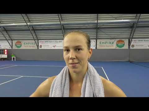 3rd W25 EMPIRE Women's Indoor 2022: Vera Lapko's interview after she advanced to the singles final