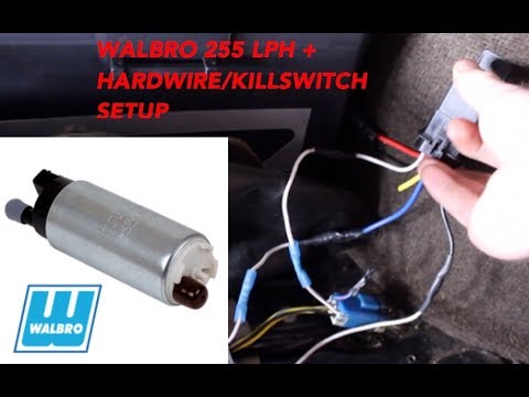 WALBRO 255 FUEL PUMP INSTALL 240SX S13- HARDWIRE/KILLSWITCH