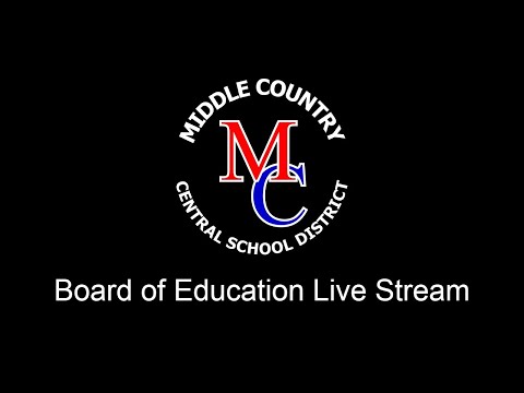 Middle Country CSD Live Stream - BOE Meeting 9/16/2020