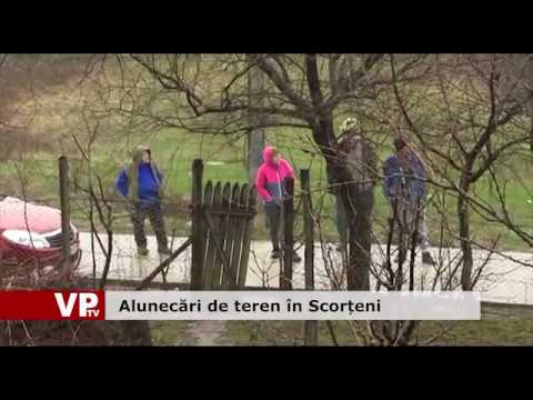 Alunecări de teren în Scorțeni