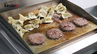 Grilling Delicious Cheese Steak - Lestov Commercial Induction Griddle Show#steak #grilling #food