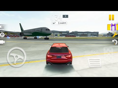 Extreme Car Driving Simulator - Red Suv 4x4 Car Unlocked - Driving Airport Car vs Airplane Gameplay
