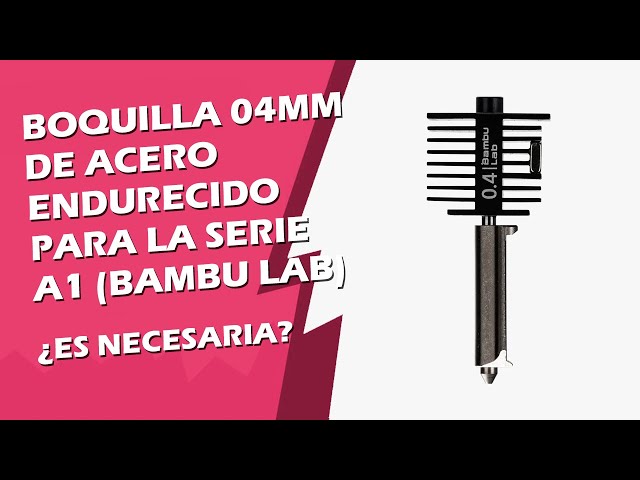 Vídeo relacionado con Actualización A1/A1 Mini/A2L Quick-Swap Hotend 0.4 mm Acero Endurecido Boquilla Alta Temperatura Estructura Integrada con Cubierta Silicona Compatible with Bambu Lab A1/A1 Mini Impresora 3D