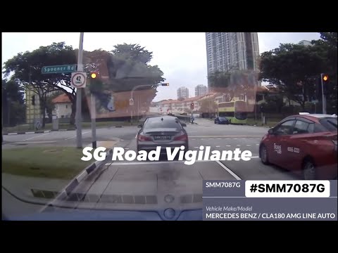 10Sep2023  Kampong Bahru Road #SMM7087G  Mercedes CLA180 fail to confirm to red light signal