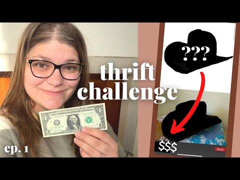 Turning $1 into $1000 by ONLY THRIFTING | Thrift Challenge Ep. 1