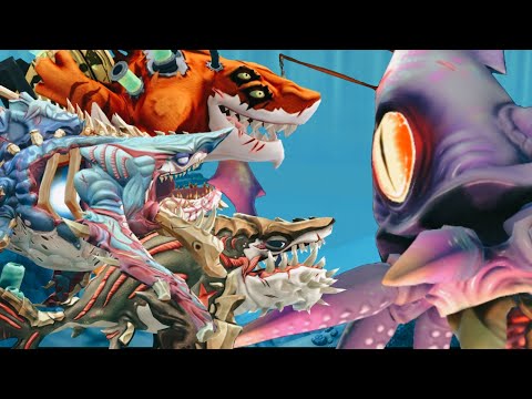 WHO IS THE FASTEST BEAT COLOSSAL SQUID BOSS  ( ANCIENT, ALPHA, MELTDOWN? )- Hungry Shark World
