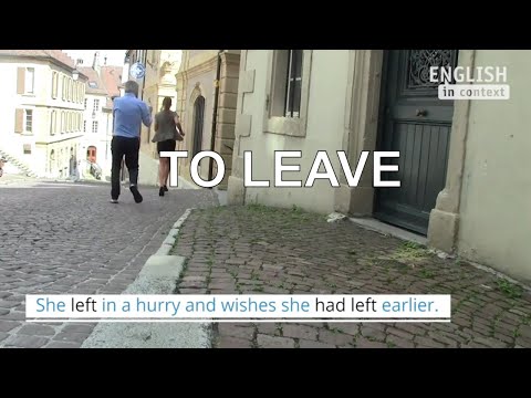 How to use the irregular verb 'leave'.