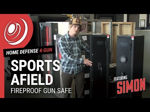 Sports Afield HDF Home Defense 4-Gun Fireproof Gun Safe