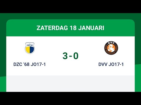 Bekerwedstrijd DZC '68 vs DVV Duiven JO17