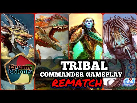 Tribal Showdown: Devastating EDH Gameplay Rematch with Krenko, Gishath, Lathril & Sliver Overlord