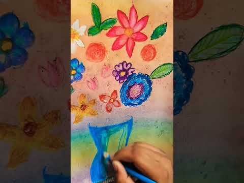 Flower vase painting #art #drawing #painting #artist #flowers #coloring #flowerdrawing #artwork