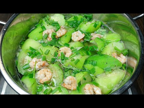Canh mướp nấu tôm