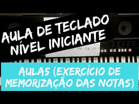 🎹Exercício de memorização das notas - AULA DE TECLADO (iniciante 05)
