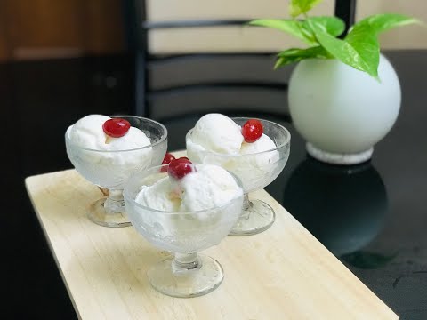 Tender coconut ice cream.only 3 ingredients.@Nafi’scookinglab