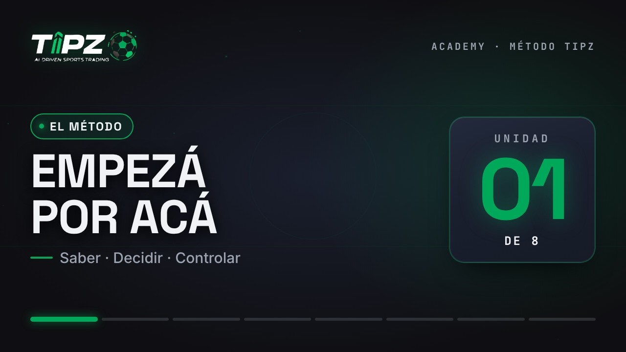 Cómo analizar apuestas deportivas con datos | Método TIPZ 1/8