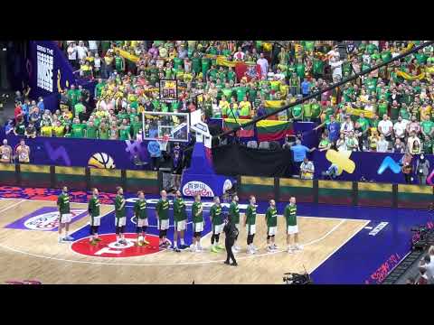 National Hymne Lithuania at Eurobasket 2022