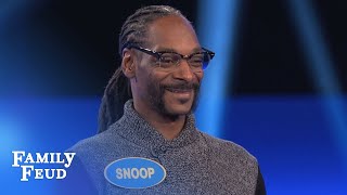 Snoop Dogg's CRAZY Fast Money! | Celebrity Family Feud | OUTTAKE