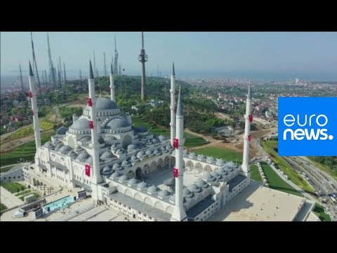 شاهد افتتاح أكبر مسجد في تركيا