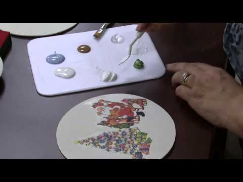 Mulher.com 18/12/2014 Célia Bonomi - Caixa de natal com disco de isopor Parte 1/2