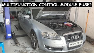 Audi A6 C6 4F Multifunction control module fuse relay location replacement