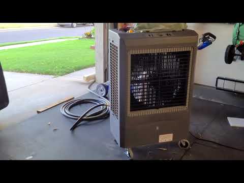 Hessaire swamp cooler garden hose float valve fixed -- no more leaking reservoir!