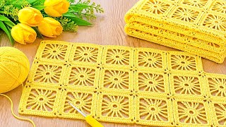 💛Not a Motif, but a One-Piece Crochet Design❗️How to Make a Unique Pattern for All Projects