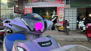 Future 125 2022 Độ Bi Led T-Rex 3.0 70w Vuông Siêu Khủng Cùng Dàn Option Xịn Xò Từ T23Shop Cần Thơ