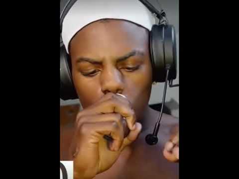 Ishowspeed doing the Kylie Jenner lip challenge