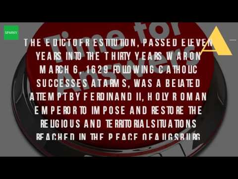 What Is The Edict Of Restitution?