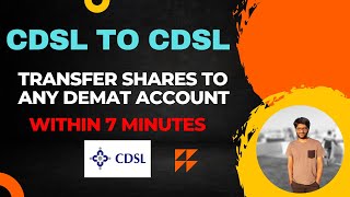 Transfer SHARES from one account to another within 7 mins | Demat to demat CDSL transfer | EASIEST