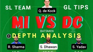 Mi vs DC Dream11 Team | BEST TEAM FOR MI VS DC | IPL Team