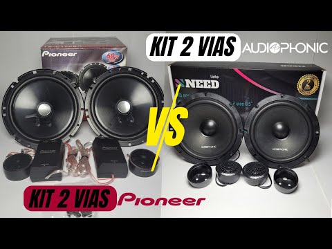 KIT 2 VIAS AUDIOPHONIC NEED VS KIT 2 VIAS PIONEER TS-C170BR