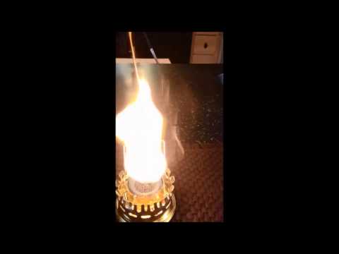 Aladdin Oil Lamp : Slow Motion Mantle Burn