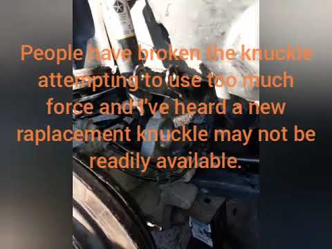 2014 - 2018 Jeep Cherokee Rear Knuckle Bushing Replacement