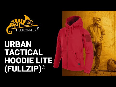 Кофта Helikon-Tex® Urban Tactic Hoodie Lite (FullZip)® - Green,тактический зипер с велкро и капюшоном олива - фото 1 - id-p2371609581