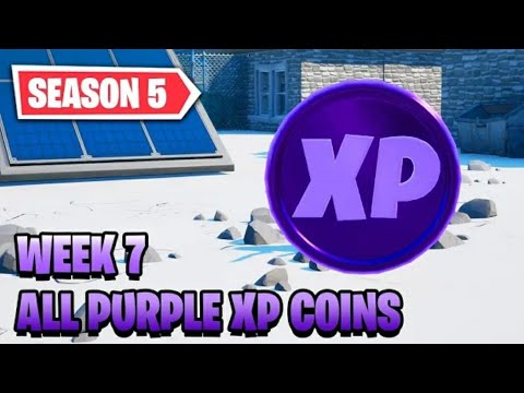 All Week 7 Purple XP Coins Locations - Fortnite Season 5 Chapter 2