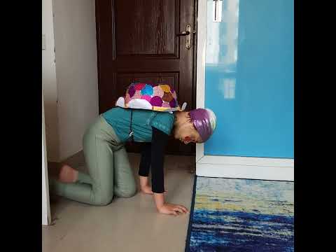 Ashvika performing as Turtle ( water animal). Story telling. Won second prize.