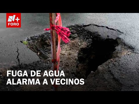 Enorme socavón en la GAM y alerta por lluvias en CDMX preocupan a vecinos - Las Noticias