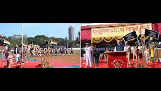 01.05.2025: राज्यपालांनी महाराष्ट्र राज्याच्या स्थापना दिनानिमित्त मुंबई येथे मुख्य शासकीय सोहळ्यात राष्ट्रध्वज फडकावला;?>