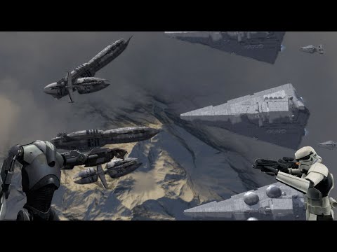 CIS Remnant Fleet VS Imperial Star Destroyers - Star Wars Empire At War Remake